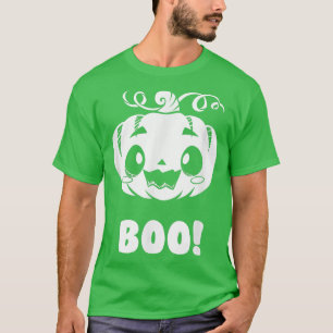 Cute Jack O' Lantern Boo Pumpkin Funny Halloween w T-Shirt