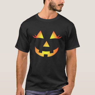 Cute Jack O Lantern Funny Pumpkin Face Halloween C T-Shirt