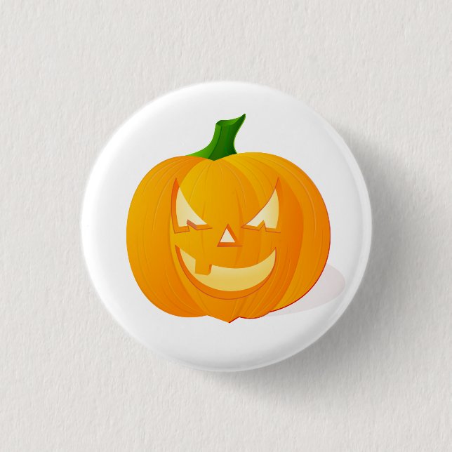 Cute Jack O Lantern Pumpkin Halloween  3 Cm Round Badge (Front)