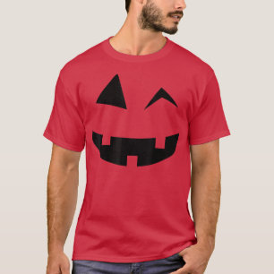 Cute Jack O' Lantern Pumpkin Wink Face Funny Hallo T-Shirt
