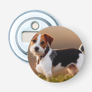 Cute Jack Russel Terrier Dog Photograph Bottle Opener