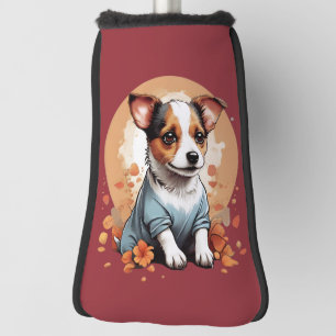 Cute Jack Russell Puppy Golf Head Cover