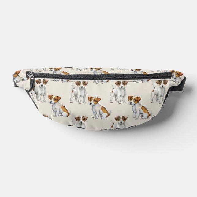Cute Jack Russell Terrier Dog Pattern Bum Bags (Lay Down)