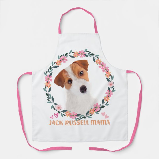 Cute Jack Russell Terrier - Jack Russell Mama Apron (Front)