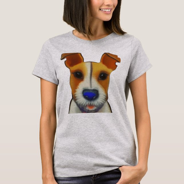 Cute Jack Russell Terrier T-Shirt (Front)