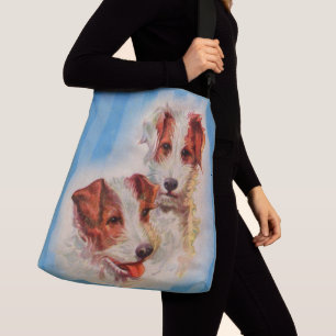 CUTE Jack Russell terriers illustration Crossbody Bag