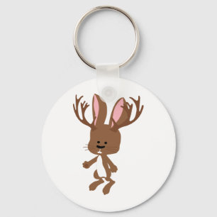 Cute Jackalope Key Ring
