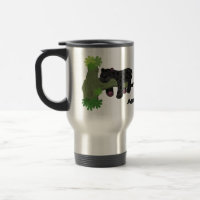 Cute jaguar black panther cat cartoon personalised