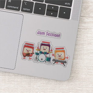 Cute jam session cartoon musician humour