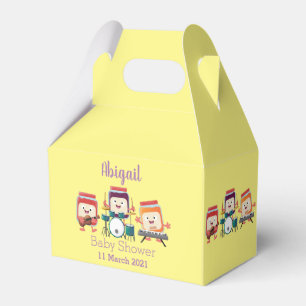 Cute jam session cartoon musician humour favour box