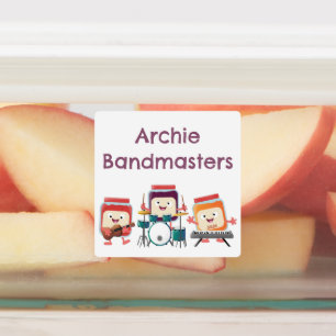 Cute jam session cartoon musician personalised