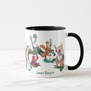 Cute Jammin' Banjo's Whimsical Wildlife Mug
