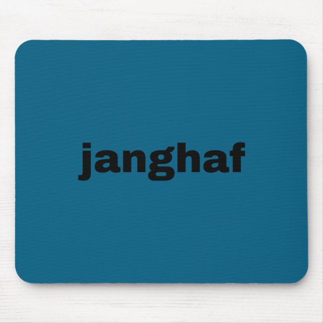 Cute Janghaf Meme Gift Long Sleeve Mouse Mat (Front)