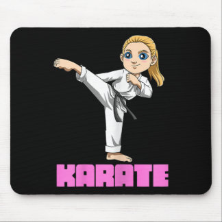 Cute Japan And Karate Girl Mouse Mat