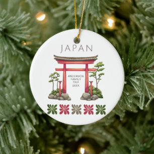 Cute Japan Archway Ceramic Tree Decoration
