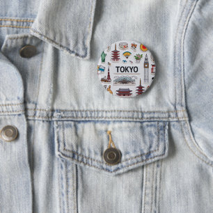 Cute Japan Icons: Sticker Pack Adventure 6 Cm Round Badge