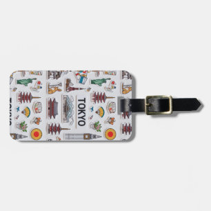 Cute Japan Icons: Sticker Pack Adventure Luggage Tag