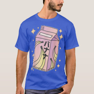 Cute Japanese Banana Milk Drink Kawaii Manga Anime T-Shirt