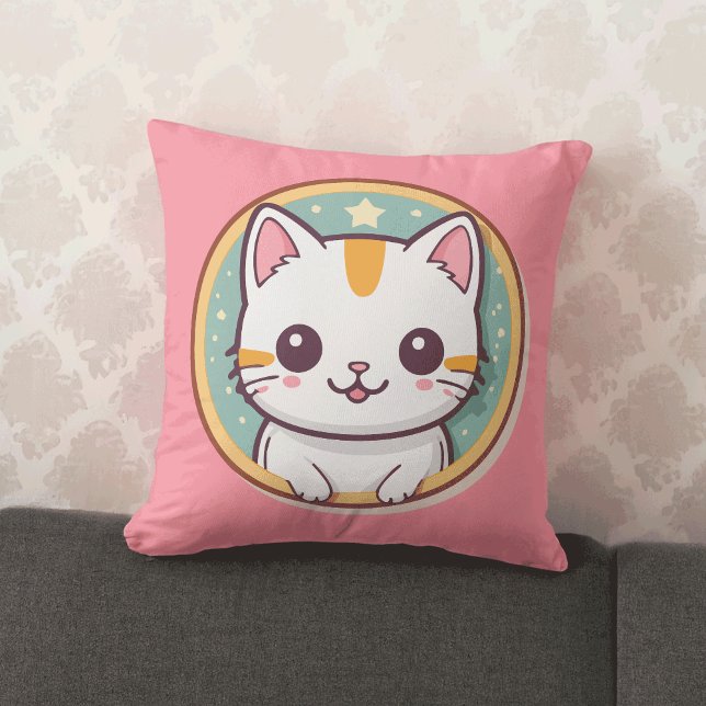 Cute Japanese Cat Kawaii Kitten Cushion (Creator Uploaded)