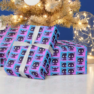 Cute Japanese Kawaii Cat Wrapping Paper 🐾   Aesth