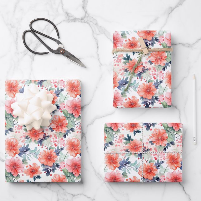 Cute Japanese pattern tiled party  Wrapping Paper Sheet (Front)