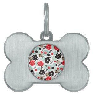Cute Japanese patterns design Case-Mate iPhone Cas Pet ID Tag