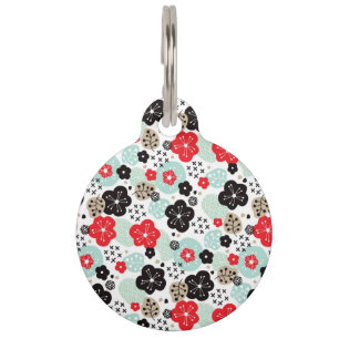 Cute Japanese patterns design Pet Tag