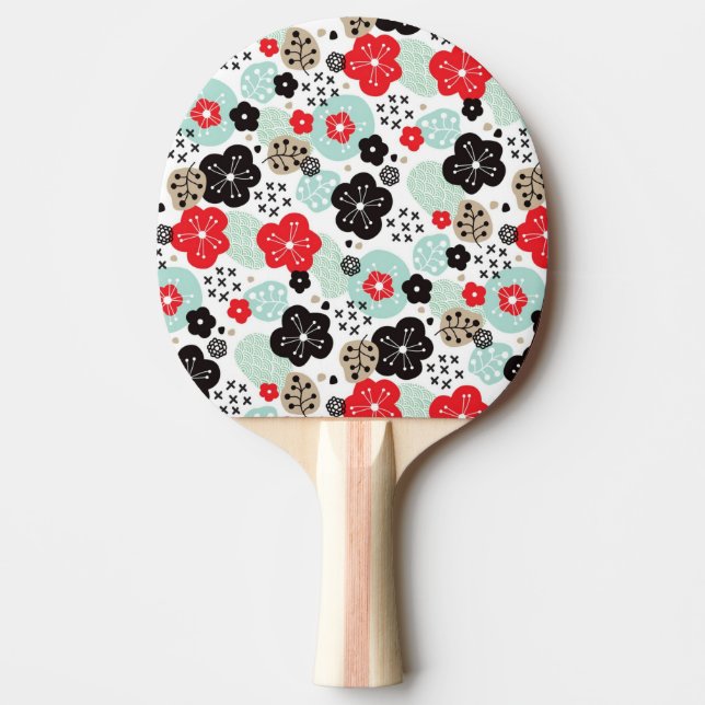 Cute Japanese patterns design Ping Pong Paddle (Front)