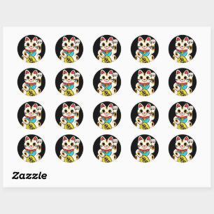 Cute Japanese stickers - lucky cat