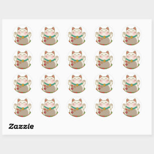Cute Japanese stickers - lucky cat