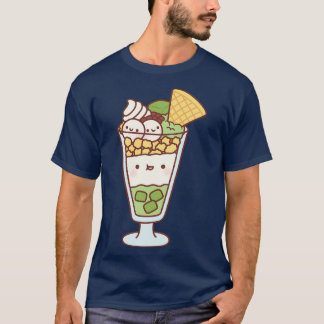 Cute Japanese Style Matcha Green Tea Parfait T-Shirt