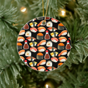 Cute Japanese Sushi Ceramic Tree Decoration