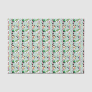 Cute Japanese Sushi Lover Golfing Pattern Tissue Paper