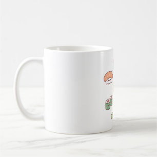 Cute Japanese Sushi Nigiri Maki Gunkan Set Coffee Mug