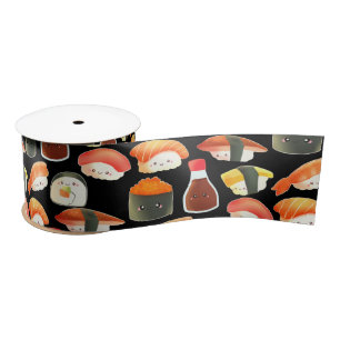 Cute Japanese Sushi Satin Ribbon