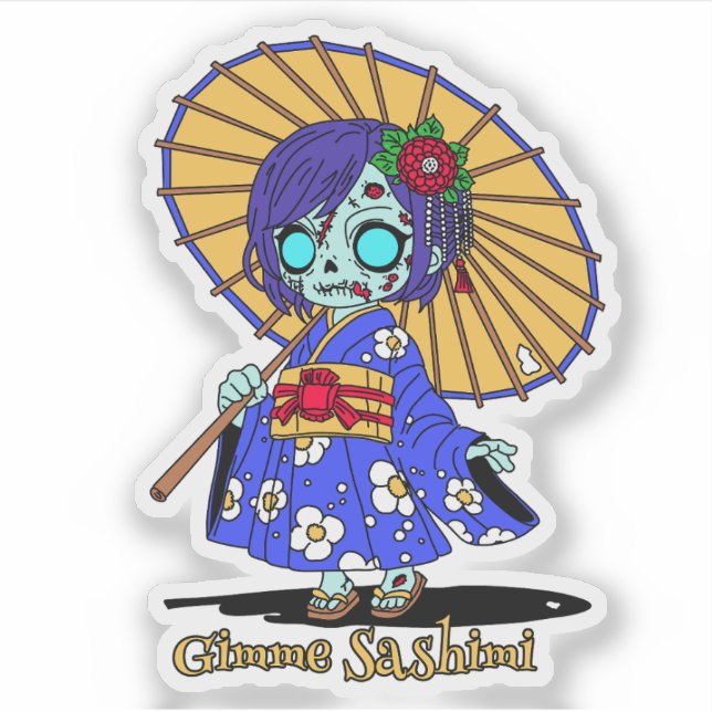 Cute Japanese Zombie (Front)