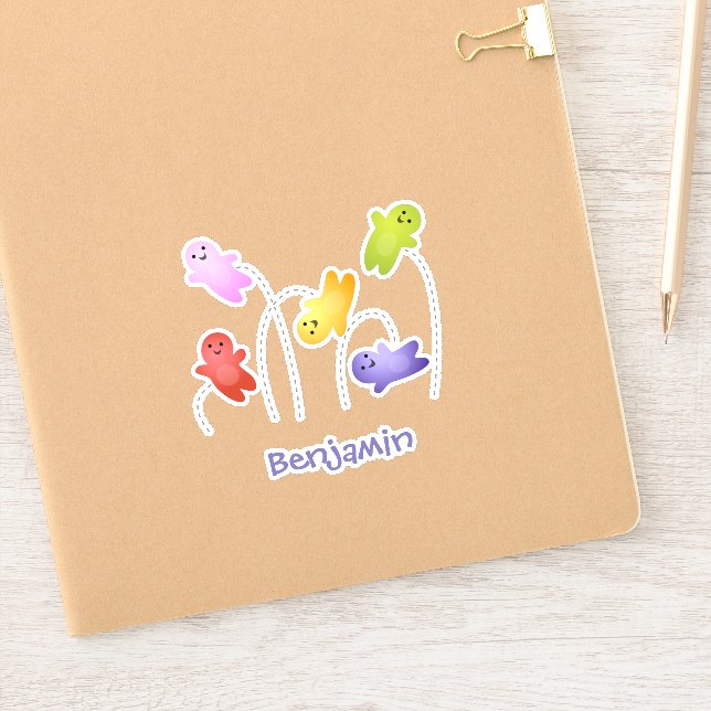 Cute jelly babies candy sweets cartoon (Notebook)