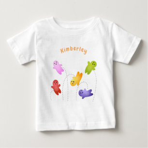 Cute jelly babies candy sweets cartoon baby T-Shirt