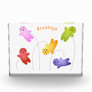 Cute jelly babies candy sweets cartoon photo block