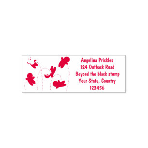 Cute jelly babies candy sweets cartoon self-inking stamp