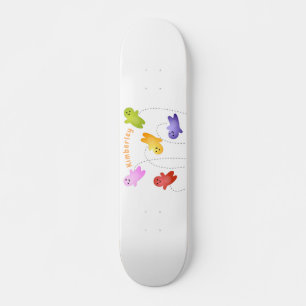 Cute jelly babies candy sweets cartoon skateboard
