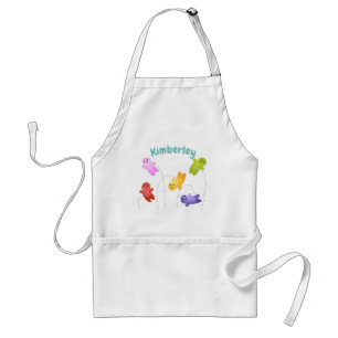 Cute jelly babies candy sweets cartoon standard apron