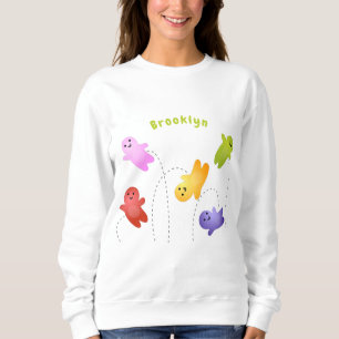 Cute jelly babies candy sweets cartoon sweatshirt
