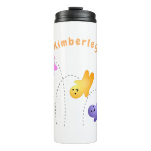 Cute jelly babies candy sweets cartoon thermal tumbler