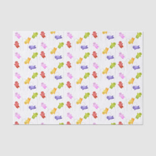 Cute jelly babies candy sweets cartoon tissue paper