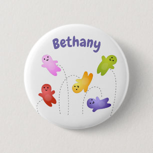 Cute jelly babies sweets candy cartoon 6 cm round badge