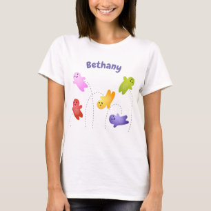 Cute jelly babies sweets candy cartoon T-Shirt