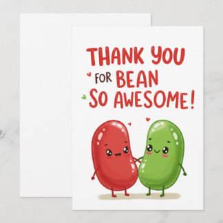Cute Jelly Bean Couple - Valentine's Day Holiday Card