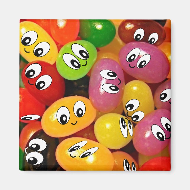 Cute Jelly Bean Magnet (Front)