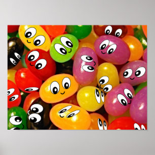 Cute Jelly Bean Poster
